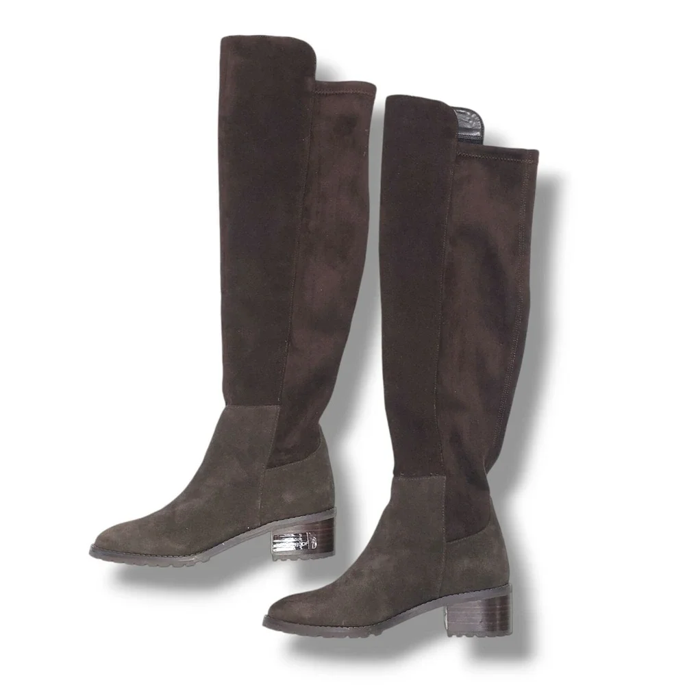 Blondo Sierra Over the Knee Boot Womens 5.5 Brown Waterproof Suede
